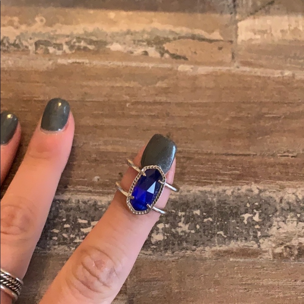 Blue Kendra Scott ring